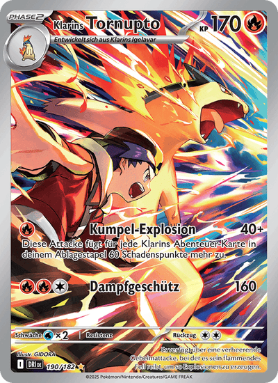 Klarins Tornupto 190/182 Ewige Rivalen Pokémon Karte
