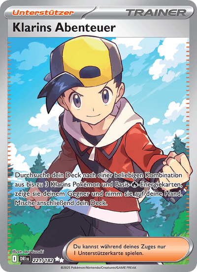 Klarins Abenteuer 221/182 Ewige Rivalen Pokémon Karte