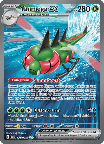 Yanmega-ex 228/182 Ewige Rivalen Pokémon Karte