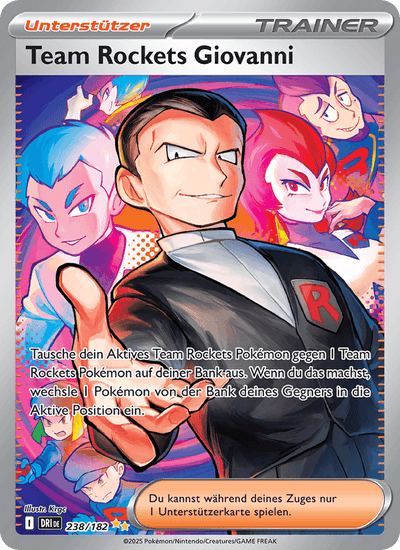 Team Rockets Giovanni 238/182 Ewige Rivalen Pokémon Karte