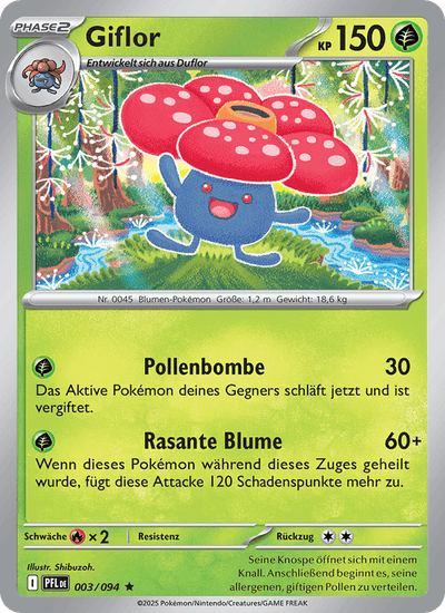 Giflor 003/094 Fatale Flammen Pokémon Karte