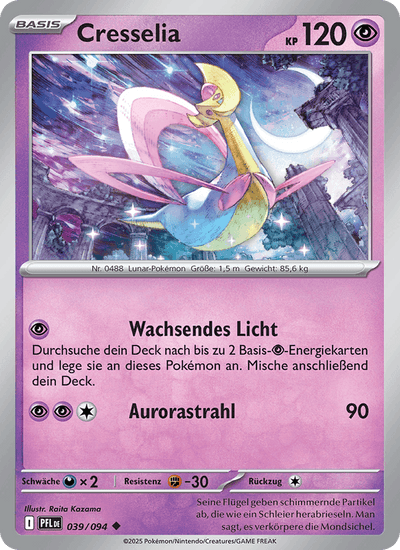 Cresselia 039/094 Fatale Flammen Pokémon Karte