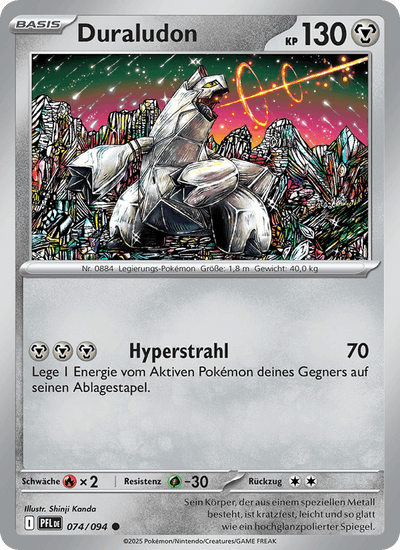 Duraludon 074/094 Fatale Flammen Pokémon Karte