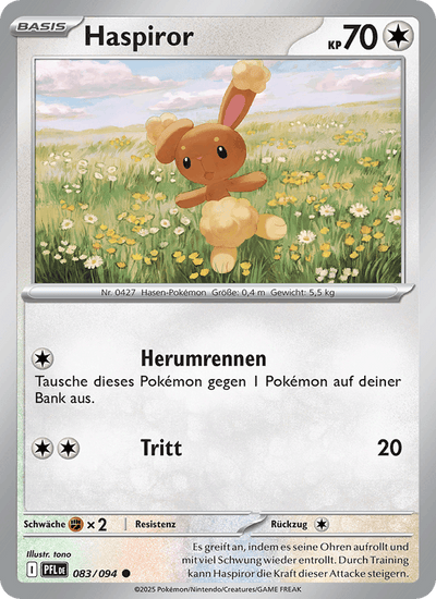 Haspiror 083/094 Fatale Flammen Pokémon Karte