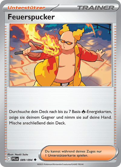 Feuerspucker 089/094 Fatale Flammen Pokémon Karte