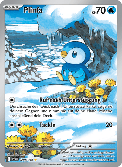Plinfa 098/094 Fatale Flammen Pokémon Karte