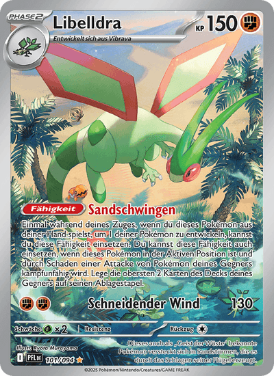 Libelldra 101/094 Fatale Flammen Pokémon Karte
