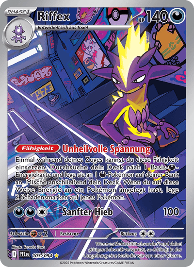 Riffex 103/094 Fatale Flammen Pokémon Karte