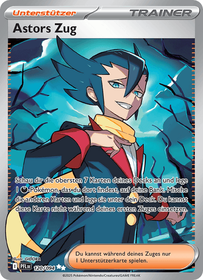 Astors Zug 120/094 Fatale Flammen Pokémon Karte