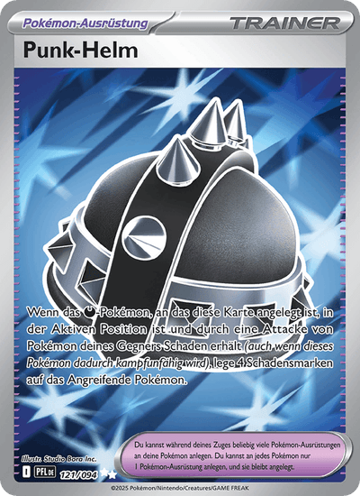 Punk-Helm 121/094 Fatale Flammen Pokémon Karte