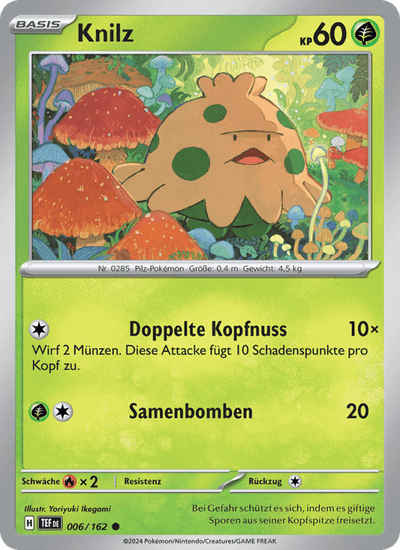 Knilz 006/162 Gewalten der Zeit Pokémon Karte