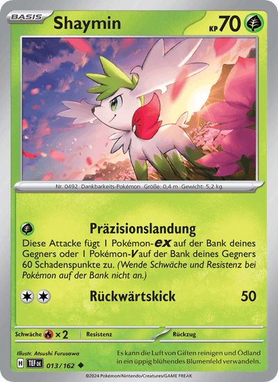Shaymin 013/162 Gewalten der Zeit Pokémon Karte