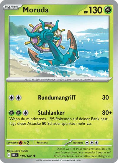 Moruda 019/162 Gewalten der Zeit Pokémon Karte