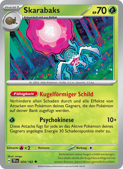 Skarabaks 024/162 Gewalten der Zeit Pokémon Karte
