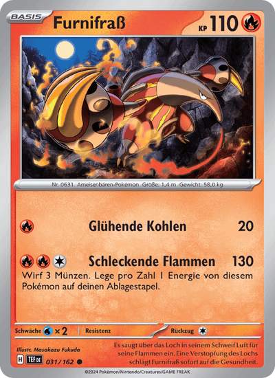 Furnifraß 031/162 Gewalten der Zeit Pokémon Karte