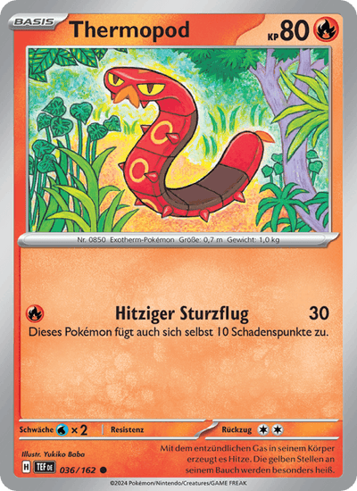 Thermopod 036/162 Gewalten der Zeit Pokémon Karte