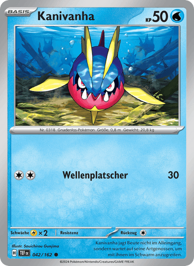Kanivanha 042/162 Gewalten der Zeit Pokémon Karte
