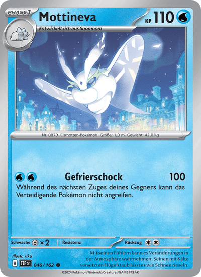 Mottineva 046/162 Gewalten der Zeit Pokémon Karte
