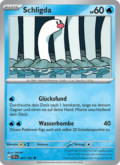 Schligda 047/162 Gewalten der Zeit Pokémon Karte