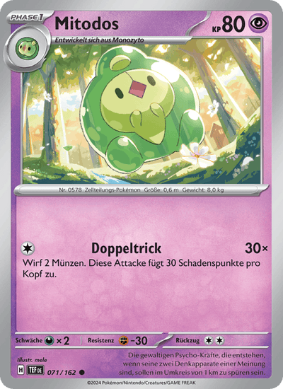 Mitodos 071/162 Gewalten der Zeit Pokémon Karte