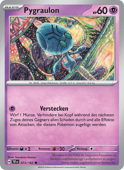 Pygraulon 073/162 Gewalten der Zeit Pokémon Karte