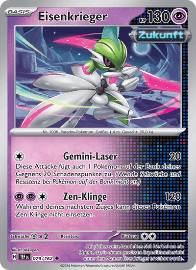 Eisenkrieger 079/162 Gewalten der Zeit Pokémon Karte