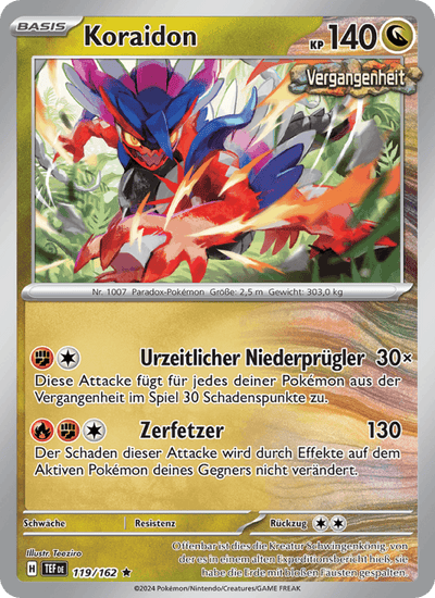 Koraidon 119/162 Gewalten der Zeit Pokémon Karte