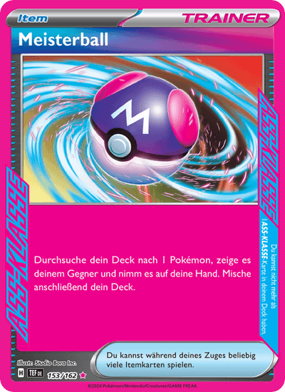 Meisterball 153/162 Gewalten der Zeit Pokémon Karte