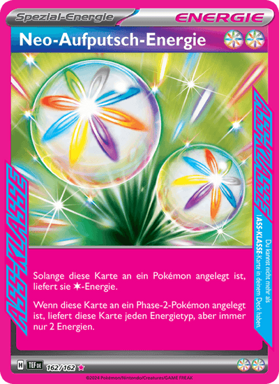 Neo-Aufputsch-Energie 162/162 Gewalten der Zeit Pokémon Karte