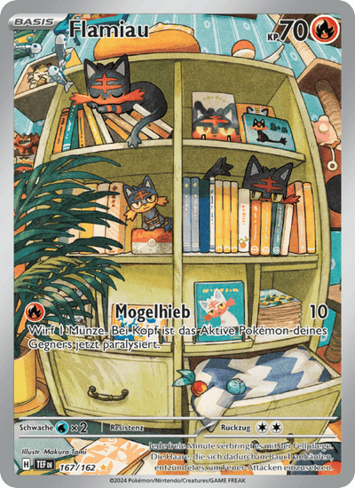 Flamiau 167/162 Gewalten der Zeit Pokémon Karte