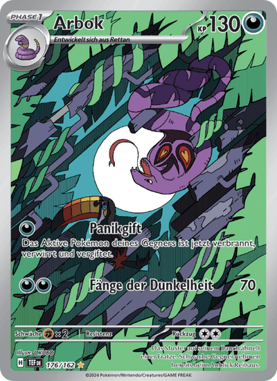 Arbok 176/162 Gewalten der Zeit Pokémon Karte