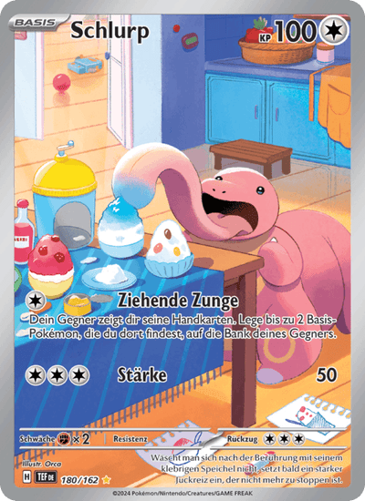 Schlurp 180/162 Gewalten der Zeit Pokémon Karte