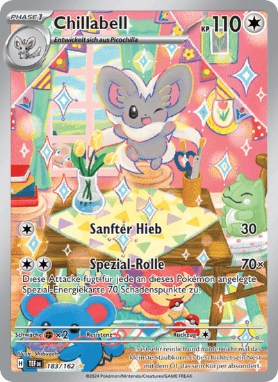 Chillabell 183/162 Gewalten der Zeit Pokémon Karte