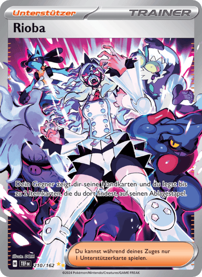 Rioba 210/162 Gewalten der Zeit Pokémon Karte