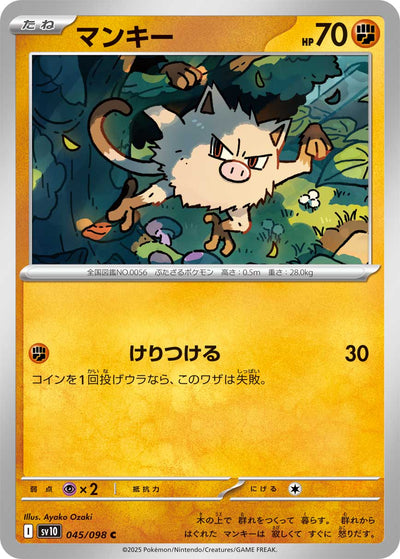 Menki 045/098 Glory of Team Rocket Pokémon Karte