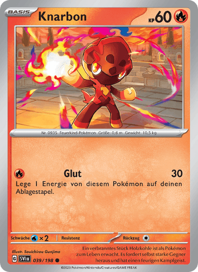 Knarbon 039/198 Karmesin & Purpur Pokémon Karte