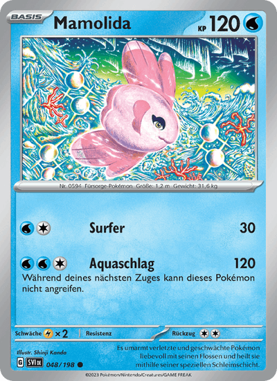 Mamolida 048/198 Karmesin & Purpur Pokémon Karte