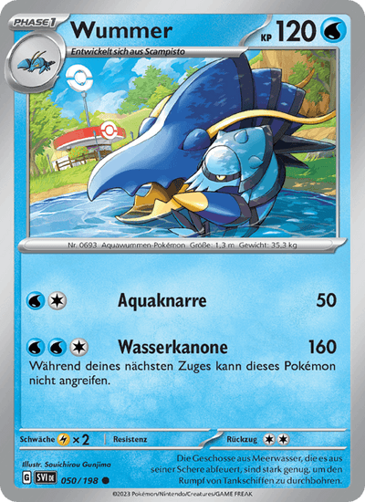 Wummer 050/198 Karmesin & Purpur Pokémon Karte