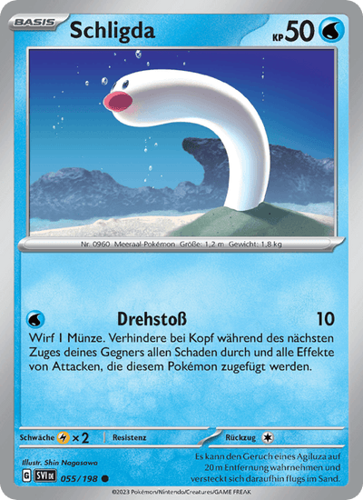 Schligda 055/198 Karmesin & Purpur Pokémon Karte
