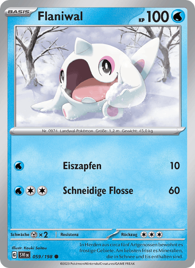 Flaniwal 059/198 Karmesin & Purpur Pokémon Karte