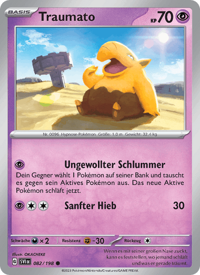 Traumato 082/198 Karmesin & Purpur Pokémon Karte