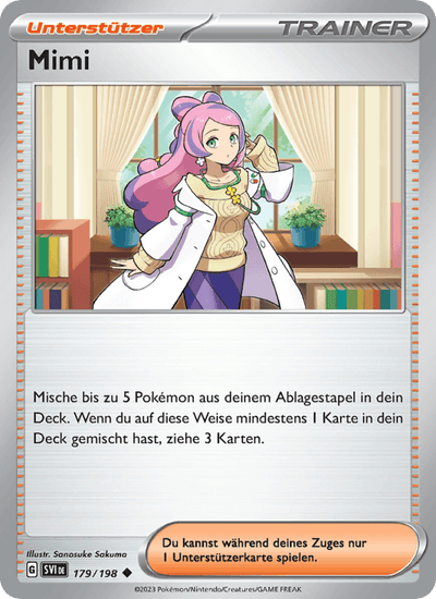 Mimi 179/198 Karmesin & Purpur Pokémon Karte