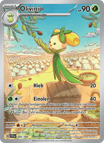 Olivinio 200/198 Karmesin & Purpur Pokémon Karte