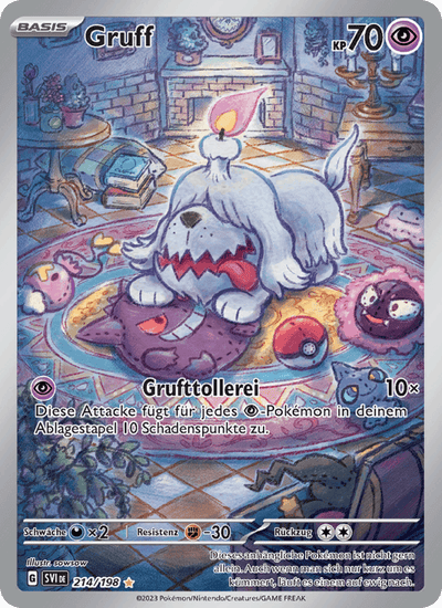 Gruff 214/198 Karmesin & Purpur Pokémon Karte