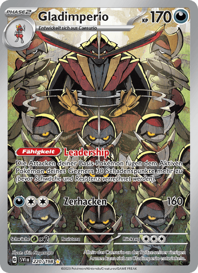 Gladimperio 220/198 Karmesin & Purpur Pokémon Karte