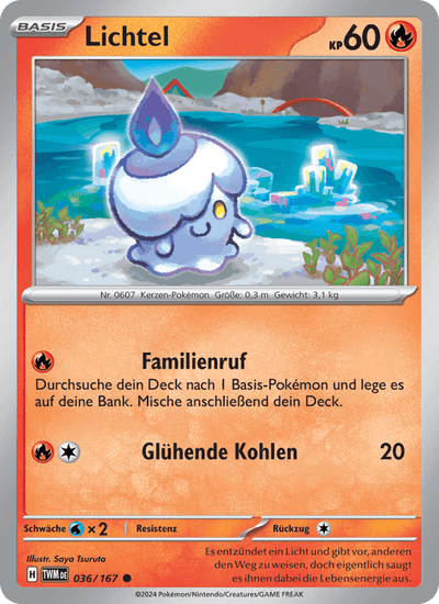 Lichtel 036/167 Maskerade im Zwielicht Pokémon Karte