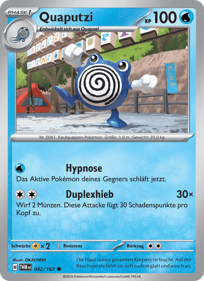 Quaputzi 042/167 Maskerade im Zwielicht Pokémon Karte