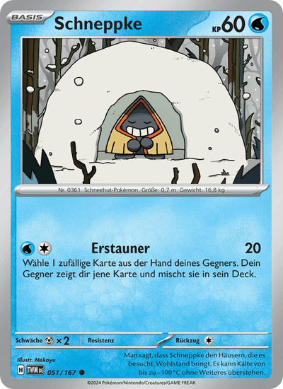 Schneppke 051/167 Maskerade im Zwielicht Pokémon Karte