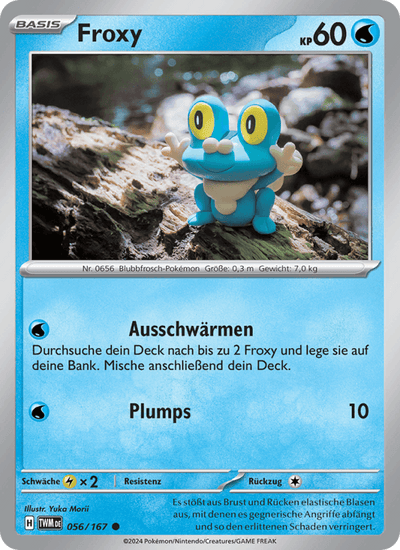 Froxy 056/167 Maskerade im Zwielicht Pokémon Karte