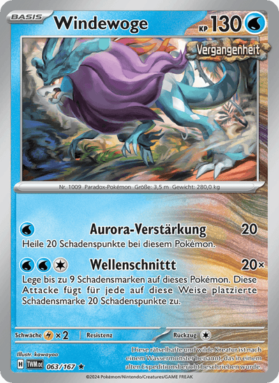 Windewoge 063/167 Maskerade im Zwielicht Pokémon Karte